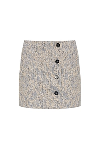 Elixio Button-Front Mini Skirt