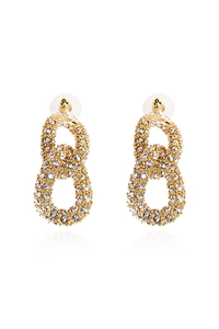 Isabel Marant Crystal Loop Drop Earrings