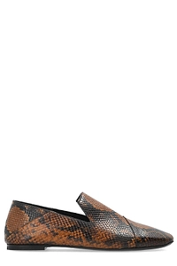 Iro Embossed Flat Loafers