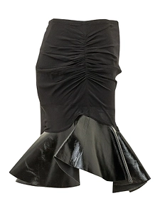Fadela Ruched Ruffled Skirt