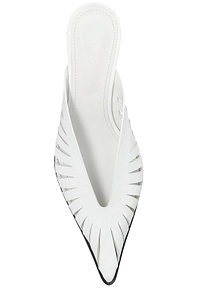 Fauve Cutout Wedge Mules