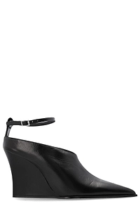 Fauve Pointed Wedge Pumps