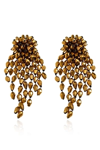 Hanabi Beaded And Fringed Earrings