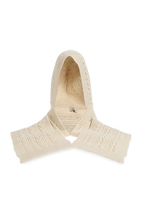 Honorine Hooded Cable-Knit Scarf