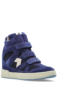 Isabel Marant Im3 High-Top Leather Wedge Sneakers