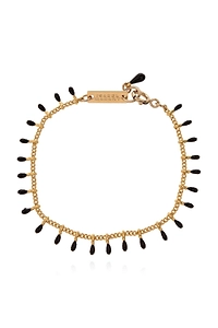 Isabel Marant Logo Engraved Beaded Bracelet