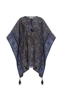Isabel Marant Loreliz Striped Tassel Beach Kaftan
