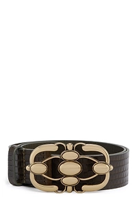 Isabel Marant Mirko Embossed Buckle Belt
