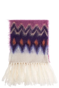 Isabel Marant Pattern Detailed Fringed Scarf