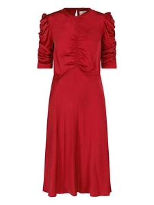 Isabel Marant Ruched Gathered Satin Dress