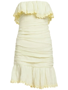 Isabel Marant Ruffled Off-Shoulder Mini Dress