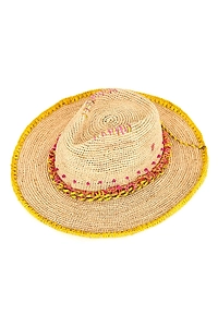 Jamin Puech Bohemia Embroidered Straw Hat