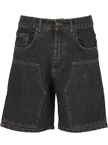 Jaws Button Detailed Denim Shorts