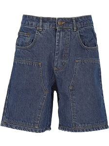 Jaws Button Detailed Denim Shorts