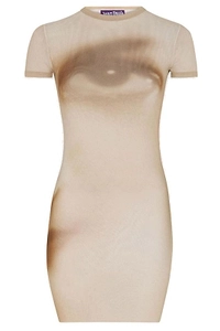 Jean Paul Gaultier Printed Crewneck Short-Sleeved Dress