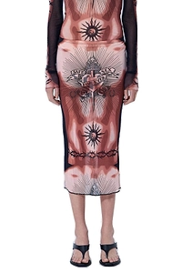 Jean Paul Gaultier Printed Long Skirt
