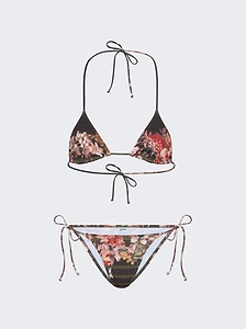 Jean Paul Gaultier Printed String Bikini Set