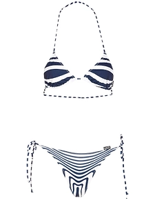 Jean Paul Gaultier Sea Striped Bikini