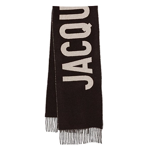 Jacquemus Logo Detailed Fringed Edge Scarf