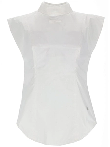 Jean Paul Gaultier Sleeveless Stand-Collar Top
