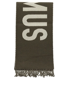 Jacquemus Logo Detailed Fringed Edge Scarf