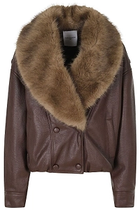 Isabelle Blanche Faux Fur Collar Jacket