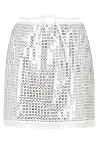 Isabelle Blanche Sequin Mini Skirt