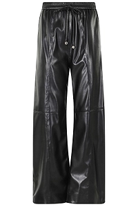 Isabelle Blanche Wide-Leg Drawstring Pants