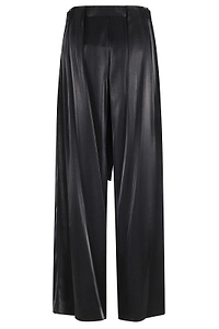 Isabelle Blanche Wide-Leg Belted Pants