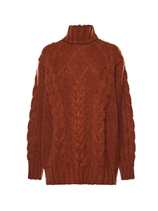 Cable Knit Turtleneck Sweater