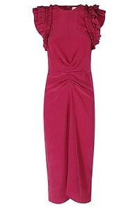 Isabel Marant Teriany Ruffled Midi Dress