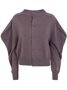 Issey Miyake Button-Up Knitted Cardigan