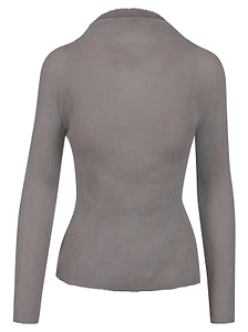 Issey Miyake Chiffon Twist 1 Pleated Long Sleeve Top