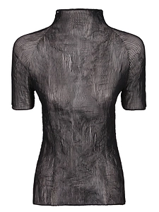 Issey Miyake Chiffon Twist Sheer Top