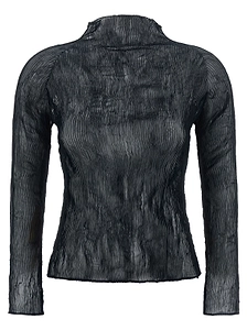 Issey Miyake Pleated Long Sleeve Top
