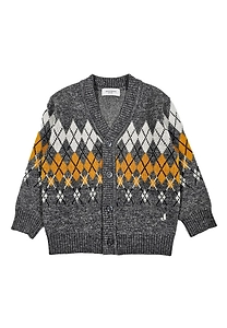 Jeckerson Junior Checked Jacquard Jumper