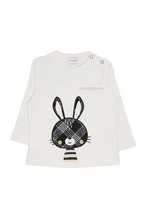 Jeckerson Junior Bunny Print Crewneck T-Shirt