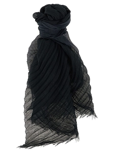 Issey Miyake Gradation Pleated Fringed Scarf