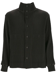 Homme Plissé Issey Miyake Pleated High-Neck Jacket