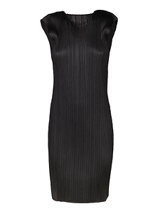 Pleated Sleeveless Dress