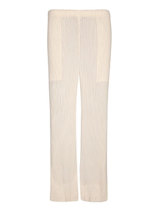 Pleated Straight-Leg Pants