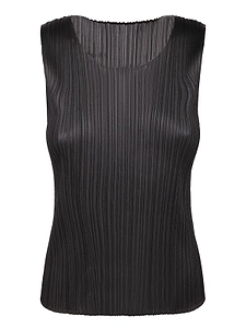 Pleated Sleeveless Top