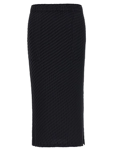 Sleek Pleated Midi Skirt