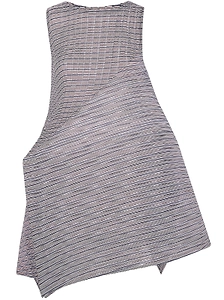 Issey Miyake Striped Asymmetric Dress