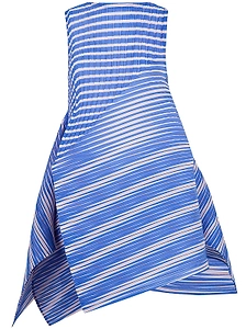 Striped Asymmetric Dress