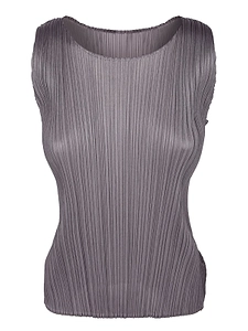 Issey Miyake Sleeveless Pleated Top