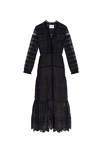 Isabel Marant ÉToile Daniva Long Sleeved V-Neck Dress
