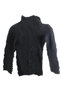 Issey Miyake Zigzag Pleated Top