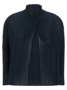 Wooly Pleats 68 High Neck Cardigan