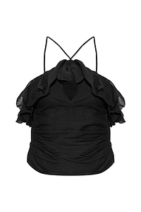 Isabel Marant ÉToile Djimia Ruffled Halterneck Top